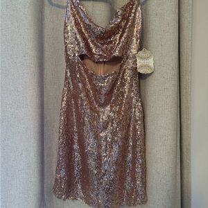 Altar'd State Elegant Beige Dress